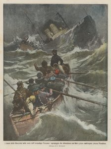 在托斯卡纳群岛的海岸上，船员离开了船只，造成了破坏吗？